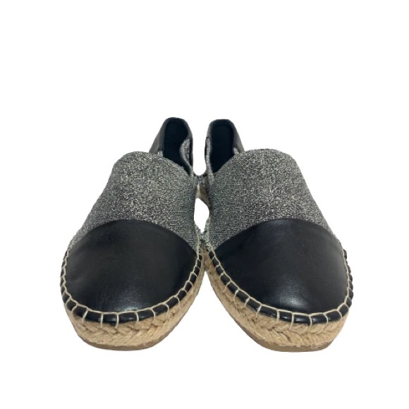 Zara Black and Silver Espadrilles - Picture 1 of 3